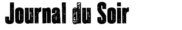 Journal du Soir font preview